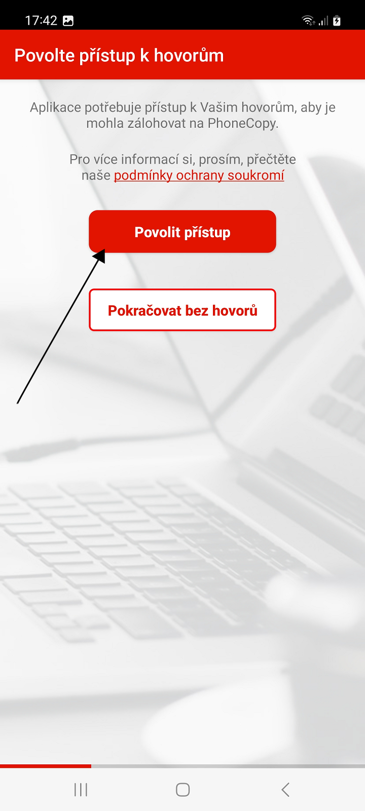 Povolení přístupu k hovorům,